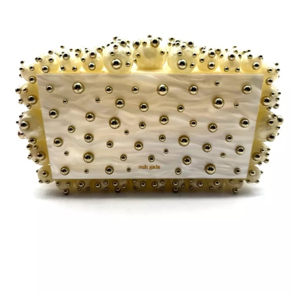 cult gaia Handbags - Cult Gaia Eos Pearly Beaded Clutch Bag